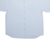 COLUMBIA Mens Shirt Blue Viscose Chevron XL