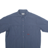 TEDDYS Mens Plain Shirt Blue L