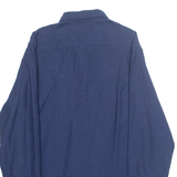 LEE Mens Plain Shirt Blue Long Sleeve M