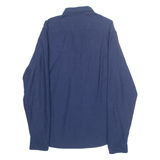 LEE Mens Plain Shirt Blue Long Sleeve M