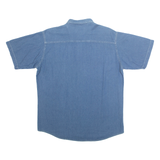 GARRY JEANS Mens Denim Shirt Blue M
