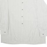 CAMPIONE Mens Shirt Beige Check Long Sleeve M