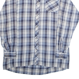 BREMO Mens Shirt Grey Plaid Long Sleeve XL