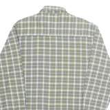 BREMO Mens Shirt Green Plaid Long Sleeve XL