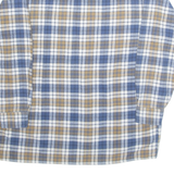 DYNAM OUTDOOR Mens Flannel Shirt Blue Plaid Long Sleeve M