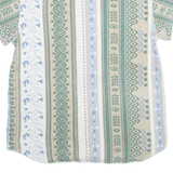 TEDDYS Mens Shirt White Crazy Pattern M
