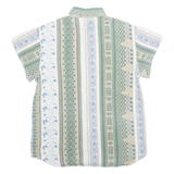 TEDDYS Mens Shirt White Crazy Pattern M