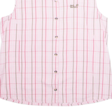 JACK WOLFSKIN Womens Shirt Pink Plaid Sleeveless XL