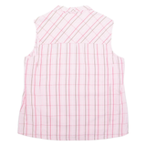JACK WOLFSKIN Womens Shirt Pink Plaid Sleeveless XL