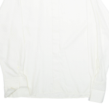 SACHS FESTIVAL Mens Formal Shirt White Crazy Pattern Long Sleeve M