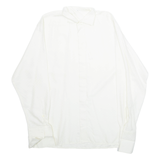 SACHS FESTIVAL Mens Formal Shirt White Crazy Pattern Long Sleeve M