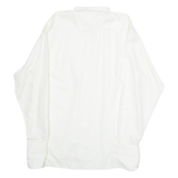 SACHS FESTIVAL Mens Formal Shirt White Crazy Pattern Long Sleeve M