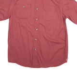 WRANGLER Mens Plain Shirt Red 90s M