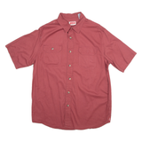 WRANGLER Mens Plain Shirt Red 90s M