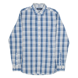 NAUTICA Mens Shirt Blue 90s Check Long Sleeve S