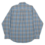 NAUTICA Mens Shirt Blue Check Long Sleeve L