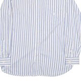 CHAPS Mens Shirt Blue 90s Striped Long Sleeve M