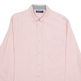 NAUTICA Mens Plain Shirt Pink Long Sleeve M