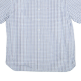 TOMMY HILFIGER 80's Ply Mens Shirt Blue Check XL