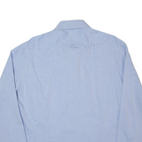 CALVIN KLEIN Fitted Mens Formal Shirt Blue Long Sleeve L