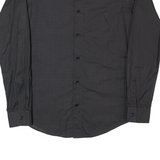 HUGO BOSS Slim Fit Ridley Mens Shirt Black Spotted Long Sleeve S
