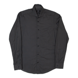 HUGO BOSS Slim Fit Ridley Mens Shirt Black Spotted Long Sleeve S