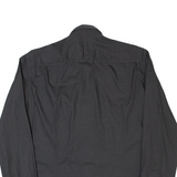 HUGO BOSS Slim Fit Ridley Mens Shirt Black Spotted Long Sleeve S