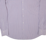 HUGO BOSS Mens Shirt Blue Check Long Sleeve L