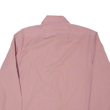 HUGO BOSS Mens Shirt Red Striped Long Sleeve M