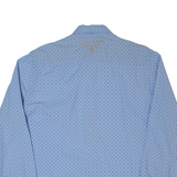 PME LEGEND Mens Shirt Blue Spotted Long Sleeve L
