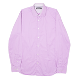 DKNY Mens Plain Shirt Pink Long Sleeve M