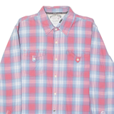 TOMMY HILFIGER Mens Shirt Red Plaid Long Sleeve M