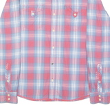TOMMY HILFIGER Mens Shirt Red Plaid Long Sleeve M