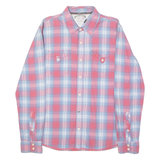 TOMMY HILFIGER Mens Shirt Red Plaid Long Sleeve M