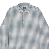 TOMMY HILFIGER Tailored Mens Shirt Grey Check Long Sleeve XL