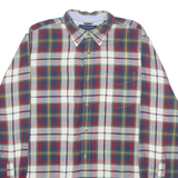 TOMMY HILFIGER Mens Shirt Blue Plaid Long Sleeve M