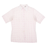 Baroque Print Mens Shirt Pink 90s Crazy Pattern L