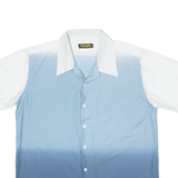 WRANGLER Mens Shirt Blue Colourblock XL