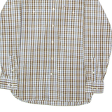 TOMMY HILFIGER Mens Shirt Brown Check Long Sleeve S