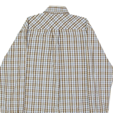 TOMMY HILFIGER Mens Shirt Brown Check Long Sleeve S