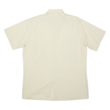 Mens Plain Shirt Beige L