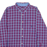 CHAPS Mens Shirt Red Check Long Sleeve L
