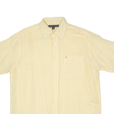 TOMMY HILFIGER Mens Plain Shirt Yellow S