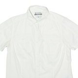 COLUMBIA Womens Plain Shirt White S