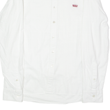 LEVI'S Mens Plain Shirt White Long Sleeve S