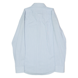 BOSS Gieson Mens Plain Shirt Blue Long Sleeve M