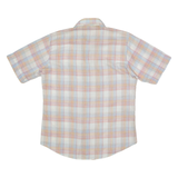 LEVI'S Mens Shirt Blue Linen 90s Plaid L