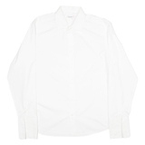 CARTIER Mens Plain Shirt White Long Sleeve XL