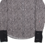 LEE COOPER Slim Mens Shirt Grey 90s Gingham Long Sleeve XL