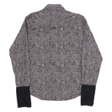 LEE COOPER Slim Mens Shirt Grey 90s Gingham Long Sleeve XL